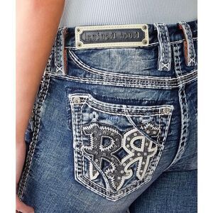 Buckle Rock Revival Kathryn Mid-Rise Boot Stretch Jean 26W30IN